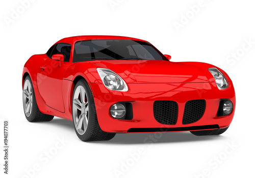 Red Sport Car Isolated © nerthuz