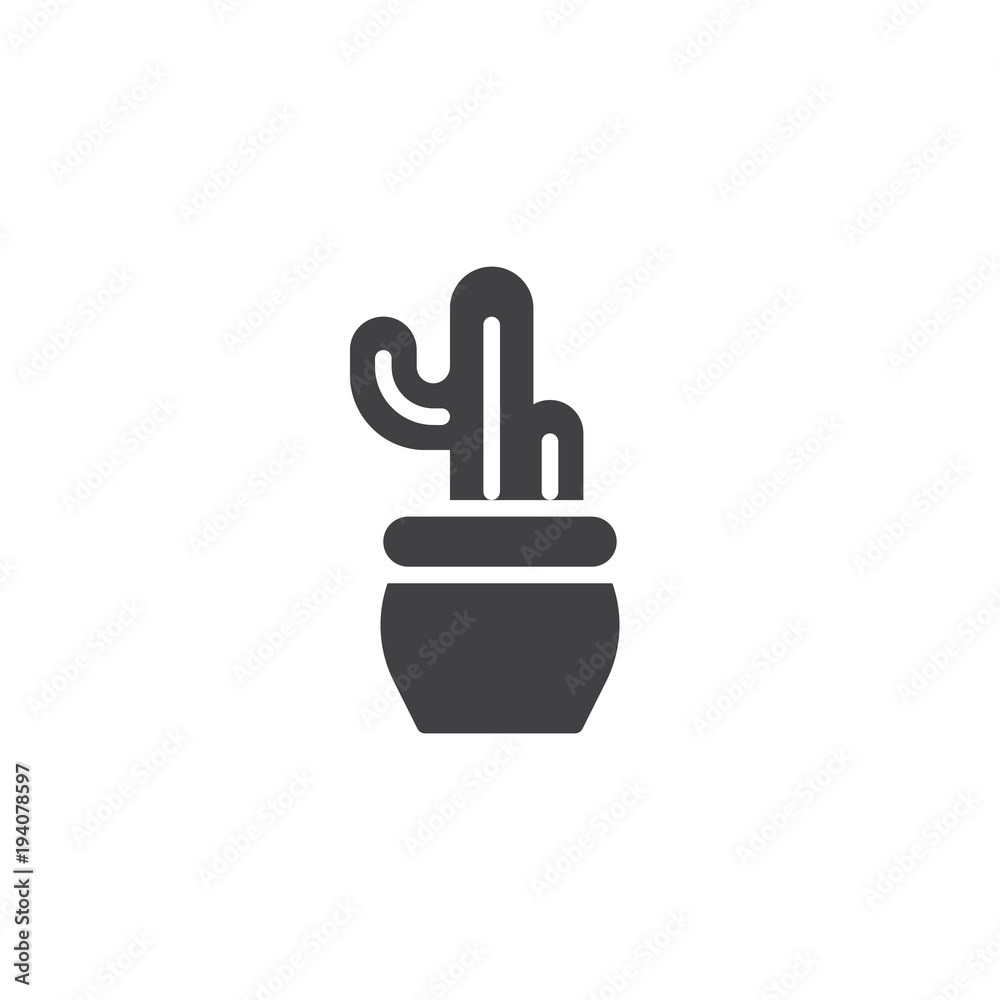 Cactus in flowerpot vector icon. filled flat sign for mobile concept and web design. Peyote simple solid icon. Symbol, logo illustration. Pixel perfect vector graphics Cactus in flowerpot vector icon. filled flat sign for mobile concept and web design. Peyote simple solid icon. Symbol, logo illustration. Pixel perfect vector graphics