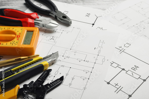 Different electrical tools ...