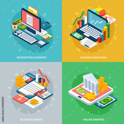 Banking Business Design Concept
