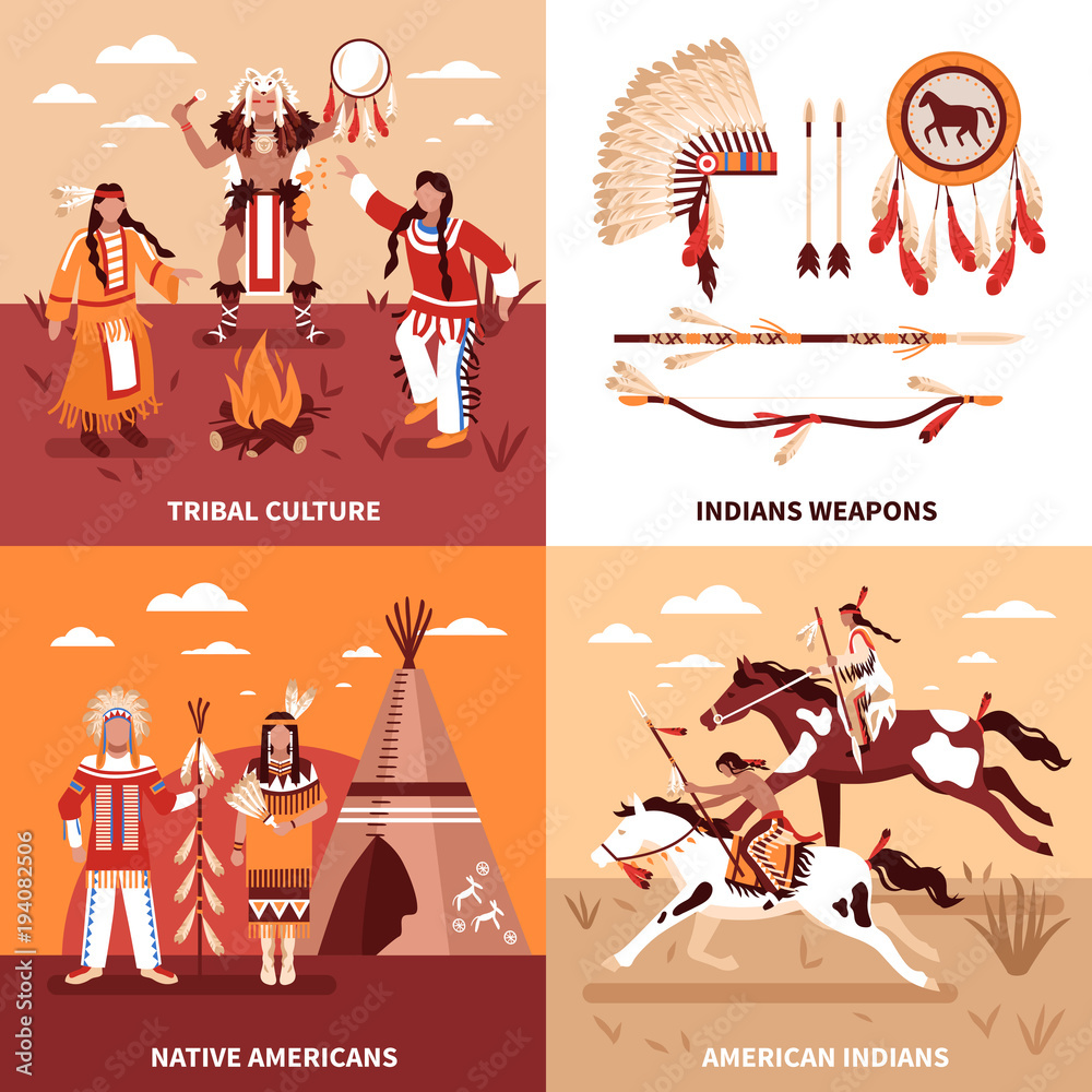 American Indians 2x2 Design Concept