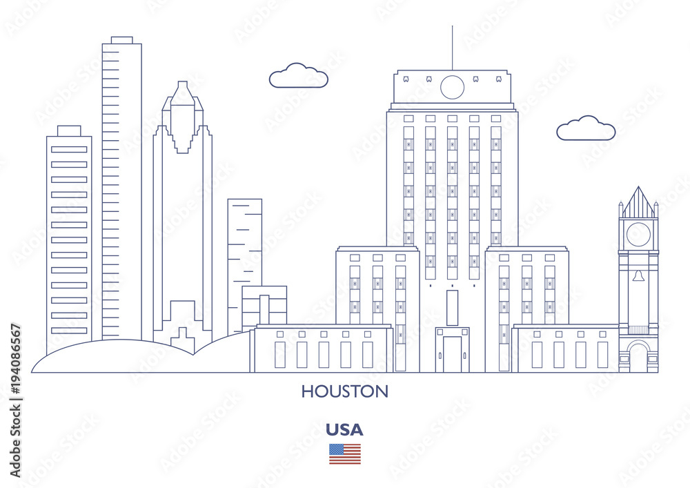 Houston City Skyline, USA