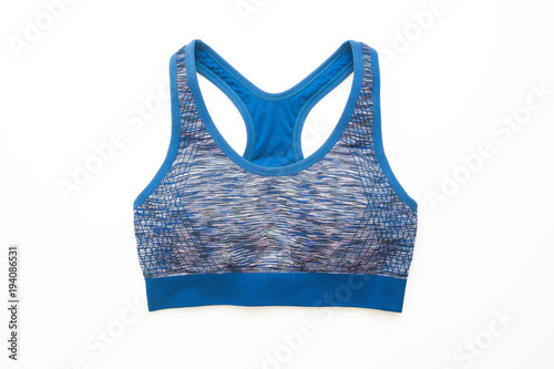 Sport bra isolated on white background