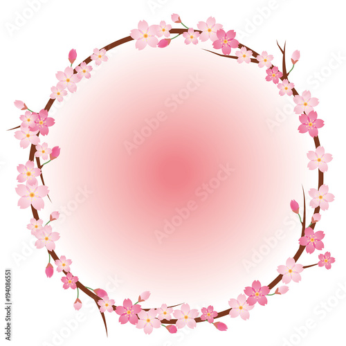 桜のイラスト 桜のリース オーナメント 春のイメージのイラスト 背景 バックグラウンド Stock Vector Adobe Stock 桜のイラスト 桜のリース オーナメント 春のイメージのイラスト 背景 バックグラウンド Stock Vector Adobe Stock