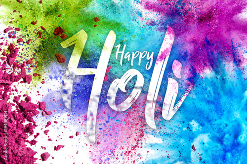 Holi- Festival of colors - Abstract Multi-color powder explosion