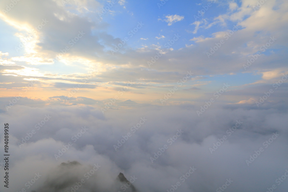 fog and sky in Thailand
