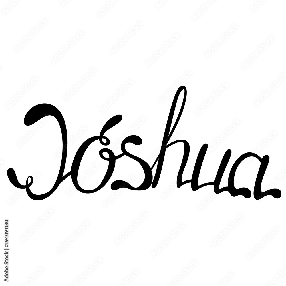 Joshua name lettering