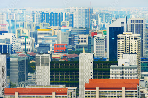 Modern density city archite...