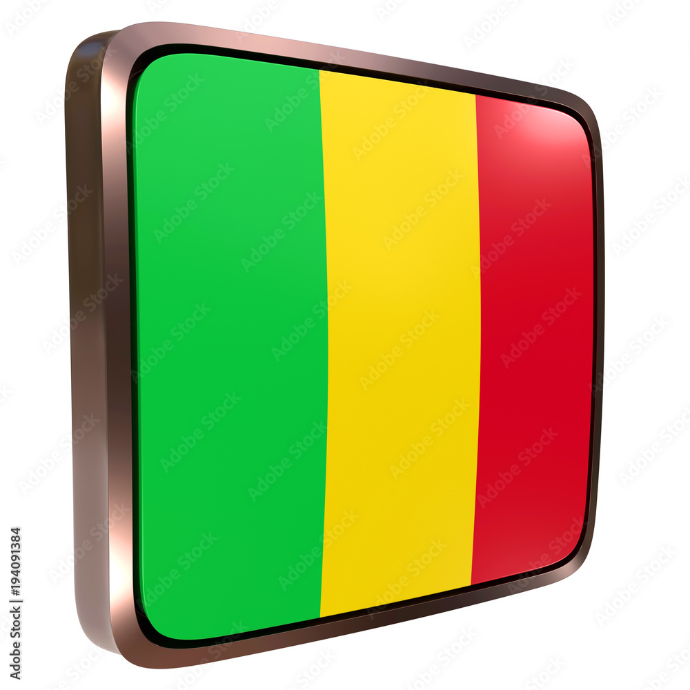 Fototapeta premium Mali flag icon