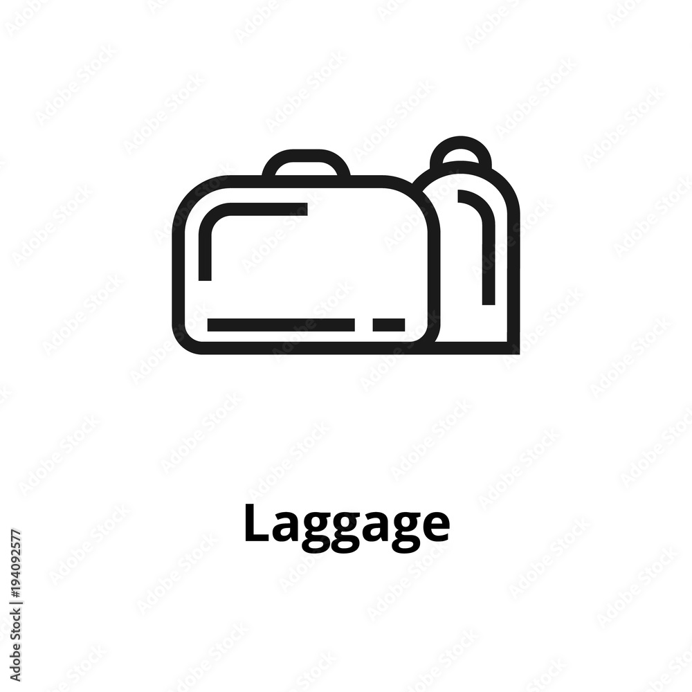 Luggage Line Icon