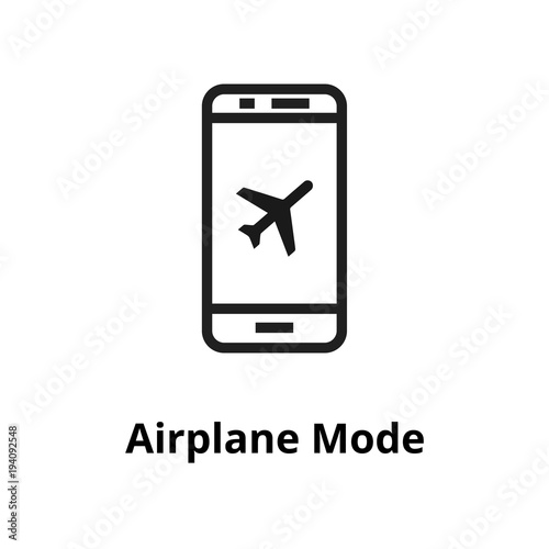 Airplane Mode Line Icon