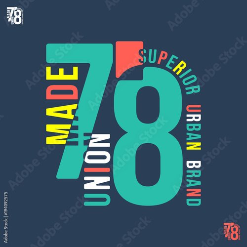 Union Made 78 t shirt print