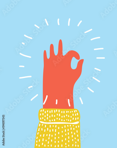 Ok icon vector