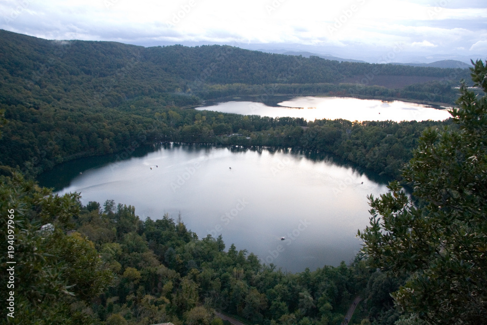 Fototapeta premium Monticchio lakes in Basilicata, Italy