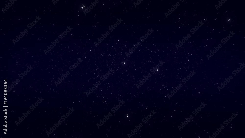 Looping Star Particles Floating in Space Background Animation 4K