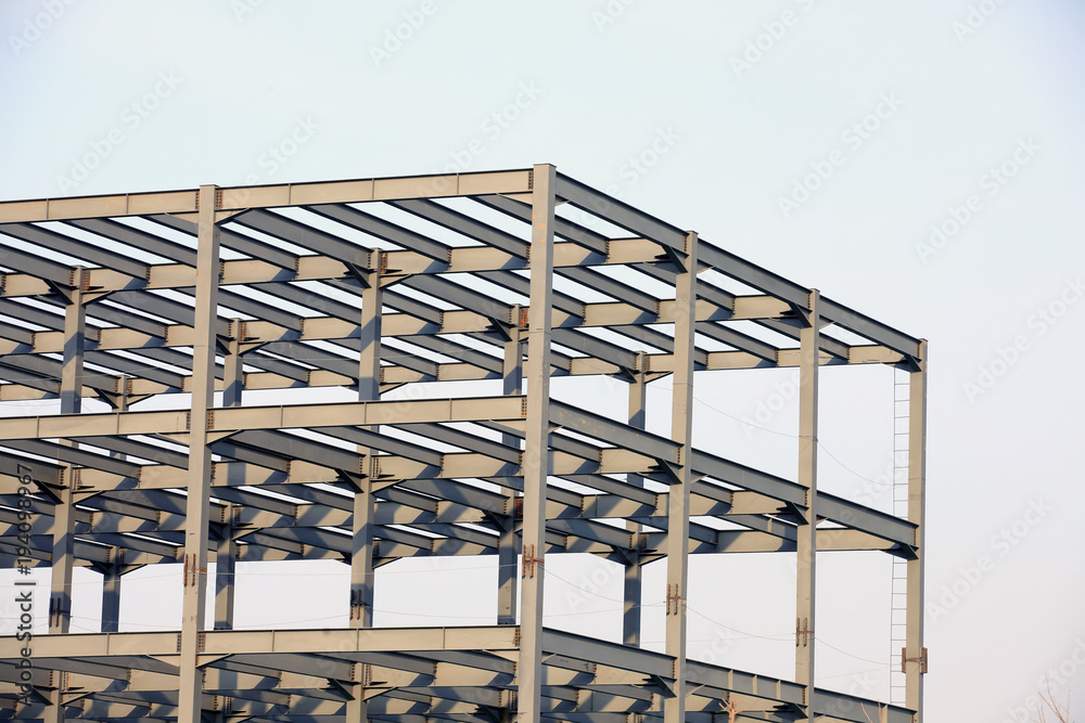 Obraz premium steel structure is under construction