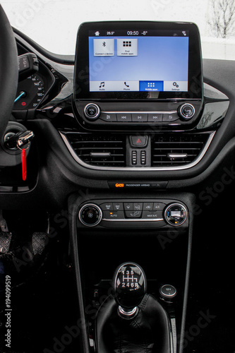 infotainment system of moder car