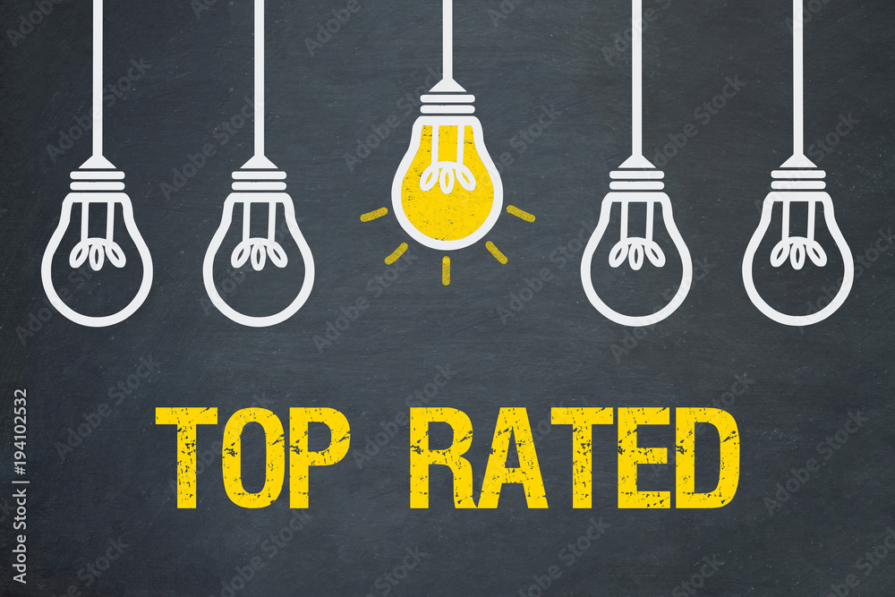Naklejka premium Top Rated