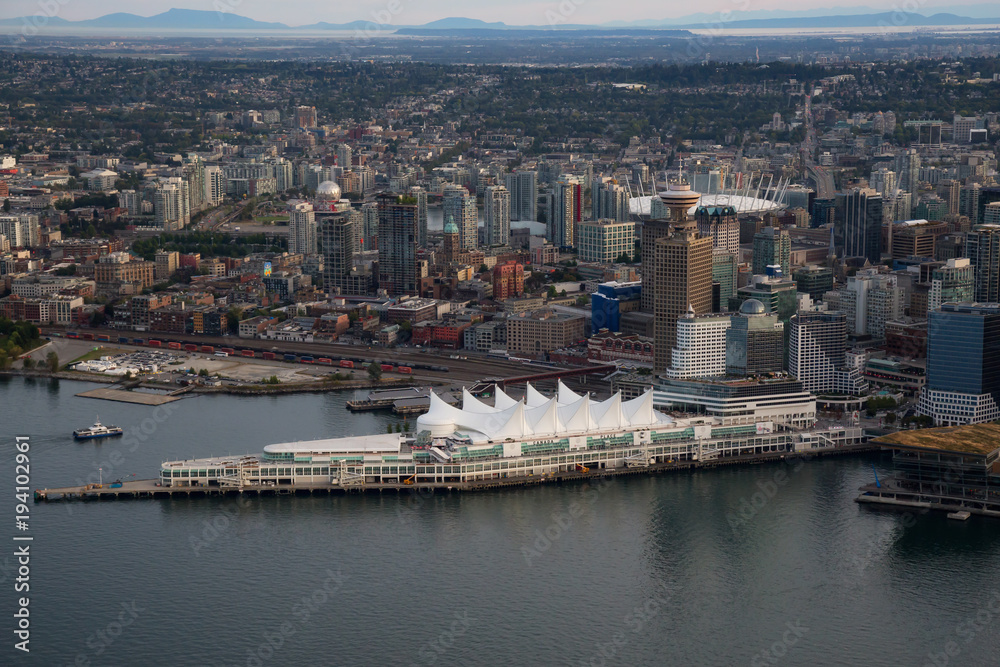Fototapeta premium Canada Place Aerial