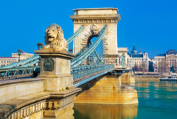 Acrylglasbilder Budapest Freiheitsbrücke Detailansicht in Budapest  © cristianbalate