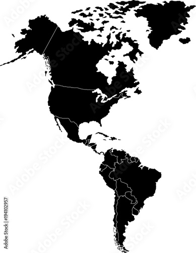 North and South of America territory, territory of Canada