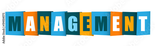 MANAGEMENT Vector Letters Icon