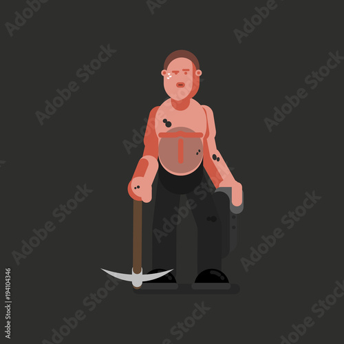 Miner hard working