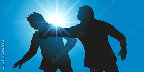 bagarre - violence - coup de poing - violent - ennemi - brutal - brutalité - loi du plus fort - voyou