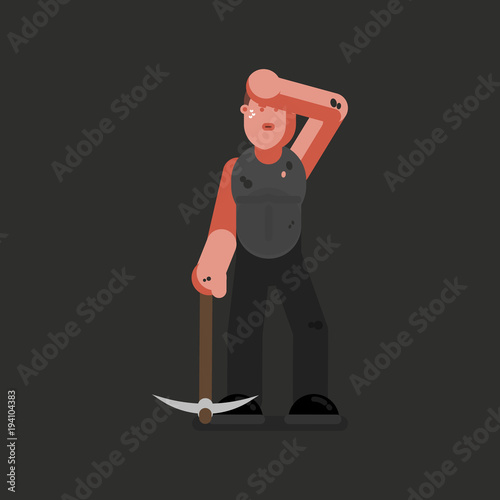 Miner hard working