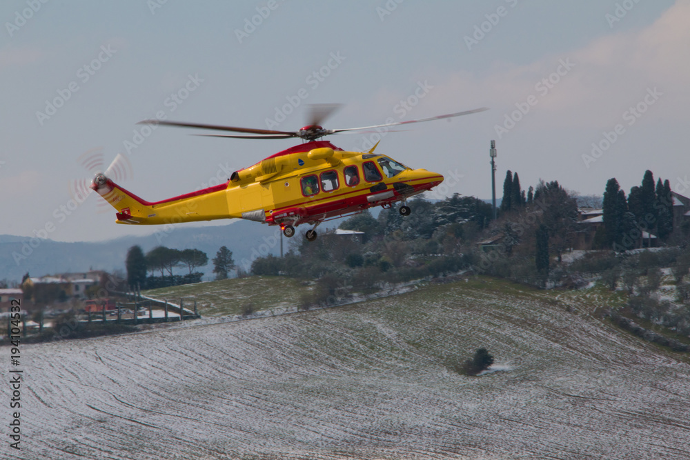 Fototapeta premium Ambulance helicopter