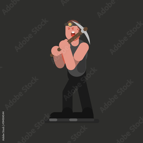 Miner hard working