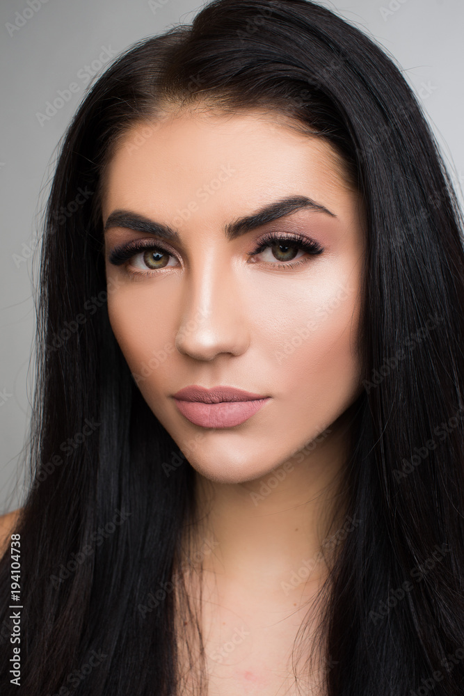 image of beautiful woman eye with fashion makeup and long eyelashes image of beautiful woman eye with fashion makeup and long eyelashes
