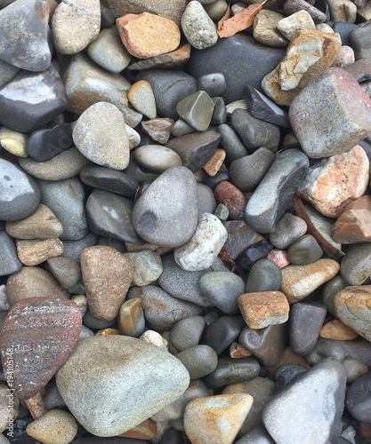 Rocks on the beach shoreline