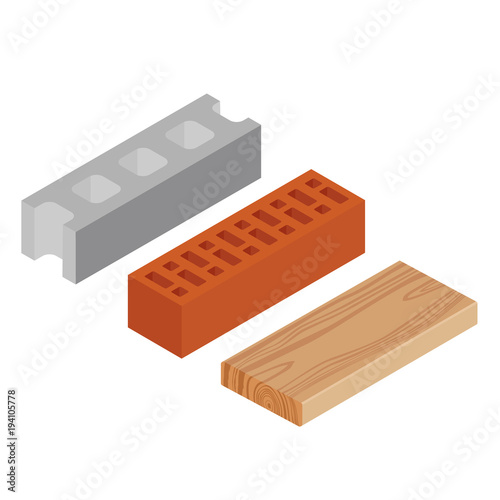 Block, brick and plank