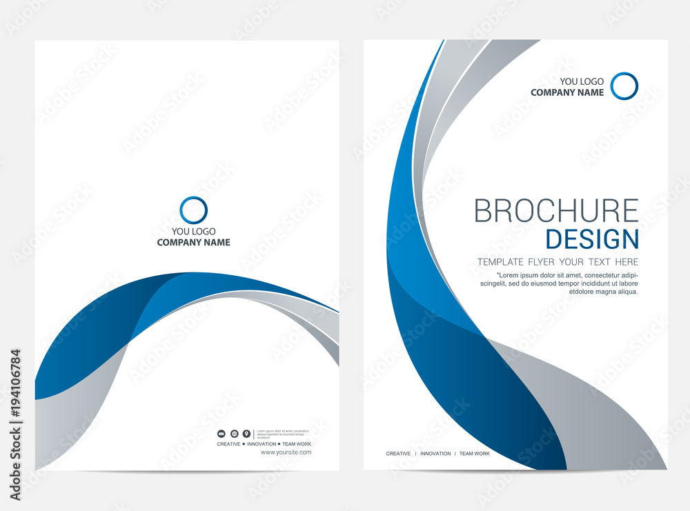 Brochure template flyer design vector background
