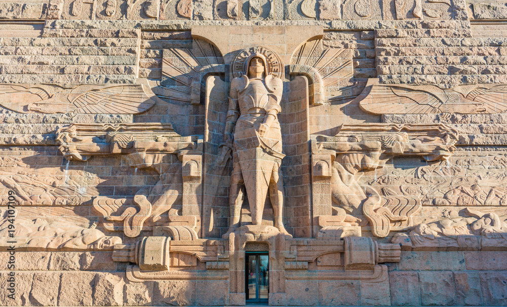 Leipzig Eingang Völkerschlachtdenkmal, Leipziger Architektur, Sachsen