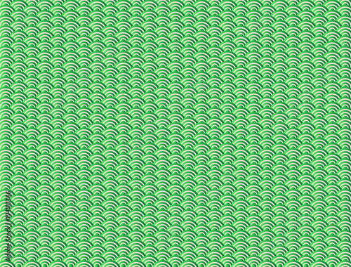 Fantastic fish skin with scale pattern. Mermaid vector background. Fish scale pattern in green color.