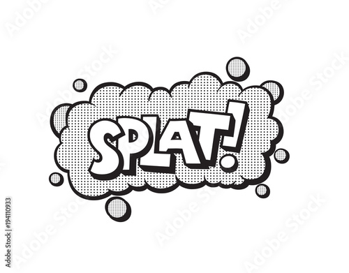 Pop art style sticker