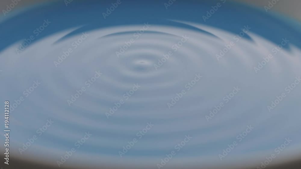 Blue Liquid Vibrate on Sounds Waves in Slow Motion Blue Liquid Vibrate on Sounds Waves in Slow Motion