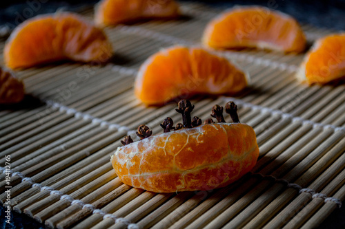 Mandarin with cloves