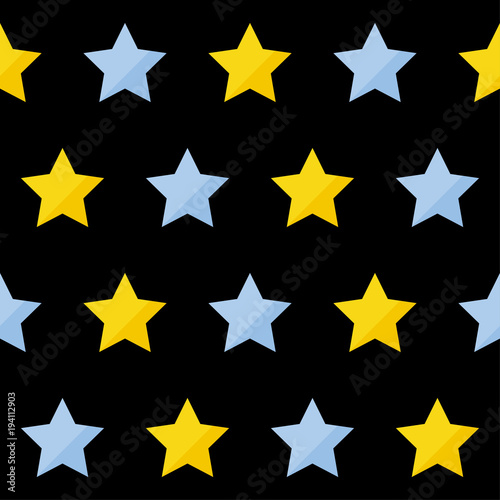 Abstract handmade star seamless pattern background. Childish handcrafted wallpaper for design card, baby nappy, diaper, scrapbook, holiday wrapping paper, textile, bag print, t shirt etc.