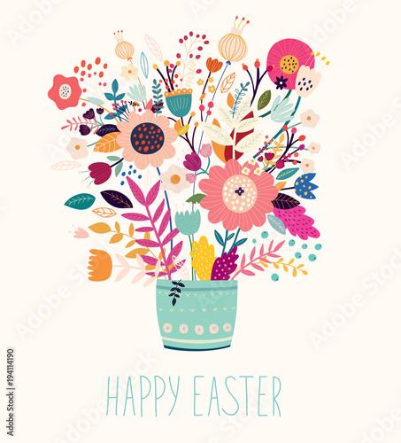 Easter floral bouquet