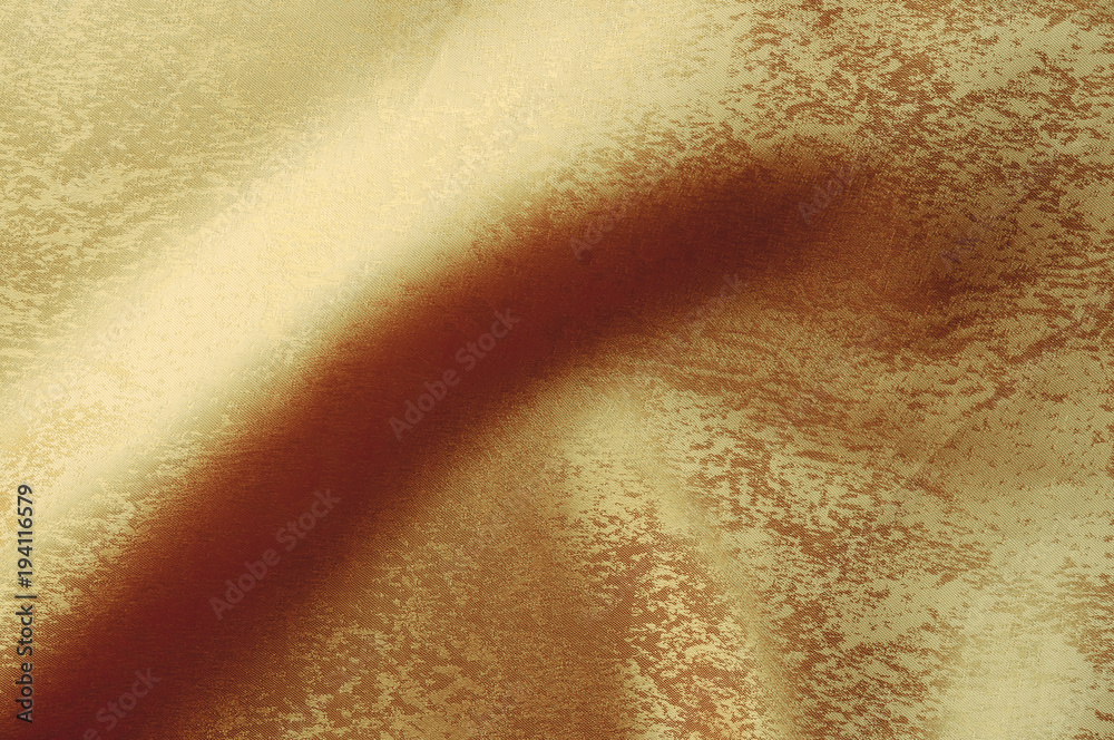 Fototapeta premium gold closeup organza fabric wavy texture