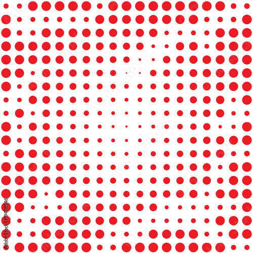 Background of polka red