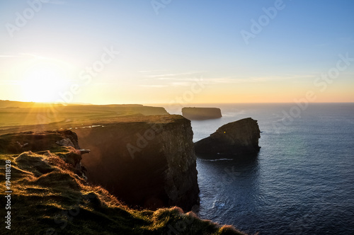Path along the cliffs of Kilkee in Ireland tourist attraction