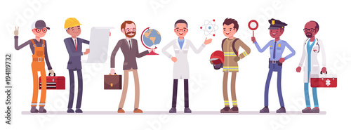 Men professions set