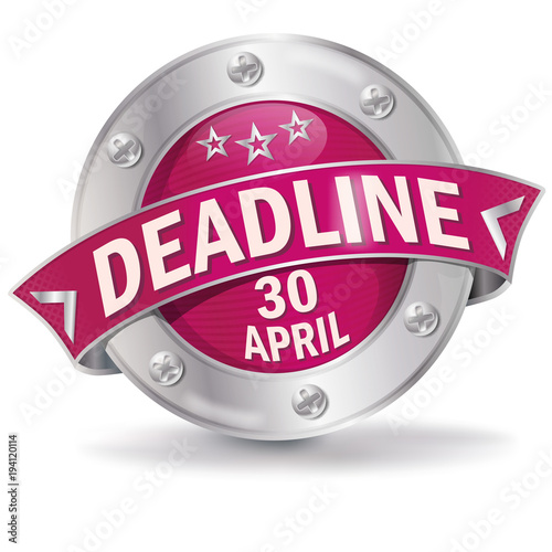 Button Deadline 30. April