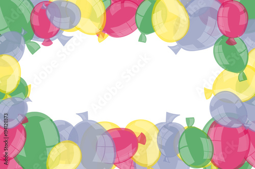 Rahmen aus Luftballons
