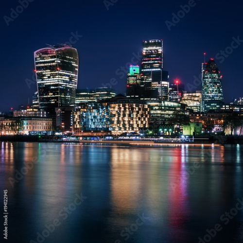 Night Lights on the River Thames