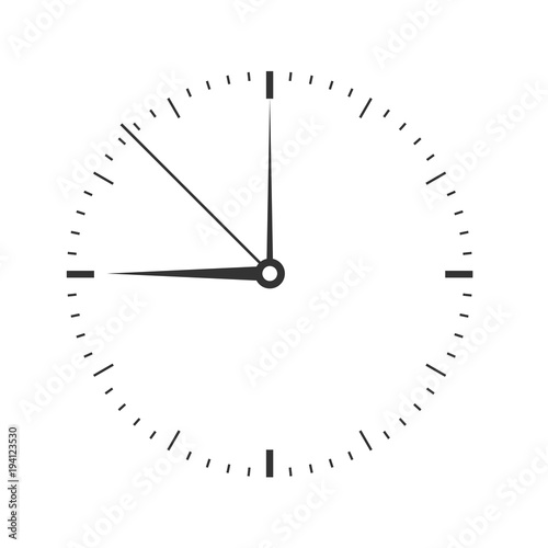 Wall clock. Vector illustration